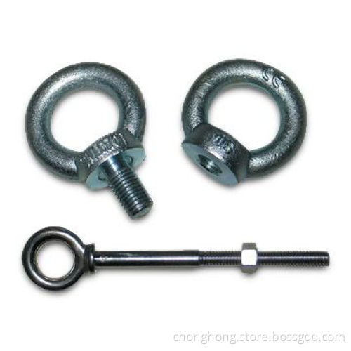 Half Threaded Eye Bolts in US Type, with DIN582, DIN580, JIS B1169 and JIS B1168 Marks